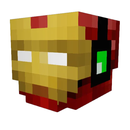 EKJ2002 Minecraft avatar head, 3D render