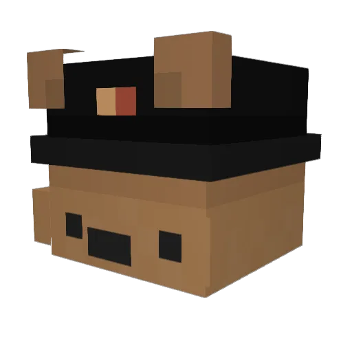 EKKAE Minecraft avatar head, 3D render