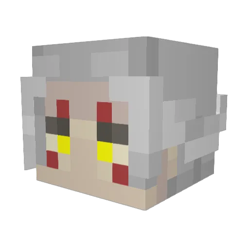 EKPTA Minecraft avatar head, 3D render