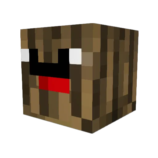 EKSOLOS Minecraft avatar head, 3D render