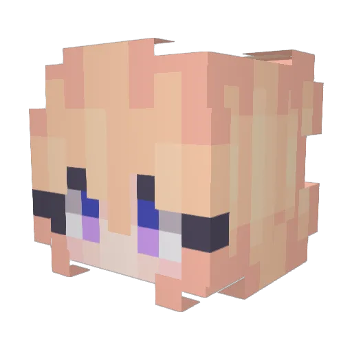 EK_Nick Minecraft avatar head, 3D render