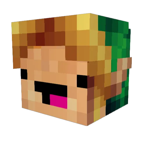 EKim03 Minecraft avatar head, 3D render
