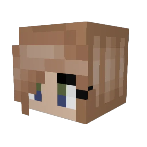 EKitty19 Minecraft avatar head, 3D render
