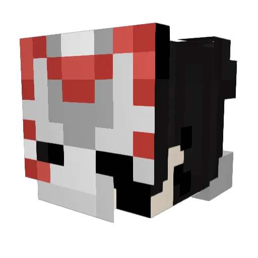EKnauff Minecraft avatar head, 3D render