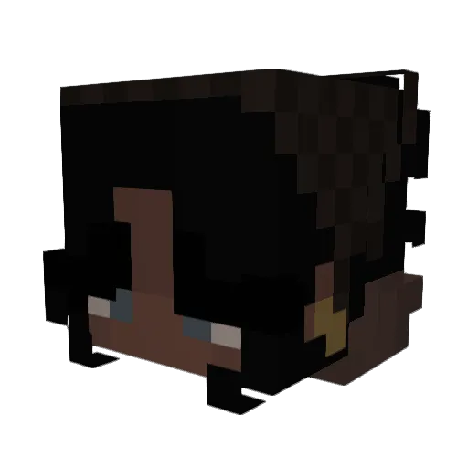 EL1A15 Minecraft avatar head, 3D render