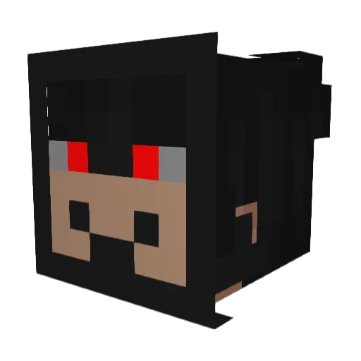EL3GRB Minecraft avatar head, 3D render