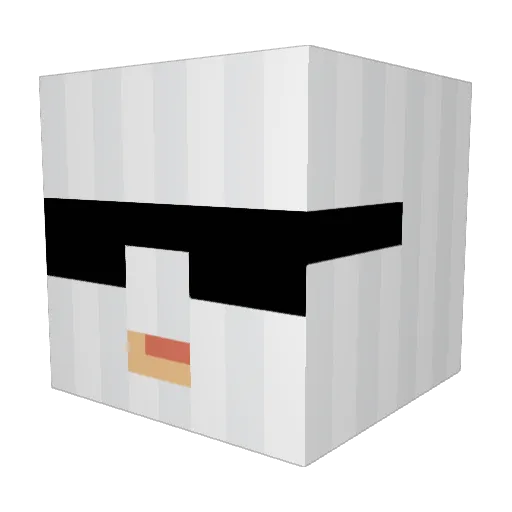 ELALFAA Minecraft avatar head, 3D render