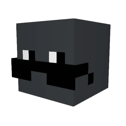 ELAZTECA12 Minecraft avatar head, 3D render
