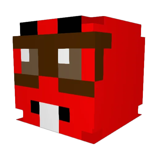 ELBARAZILY Minecraft avatar head, 3D render