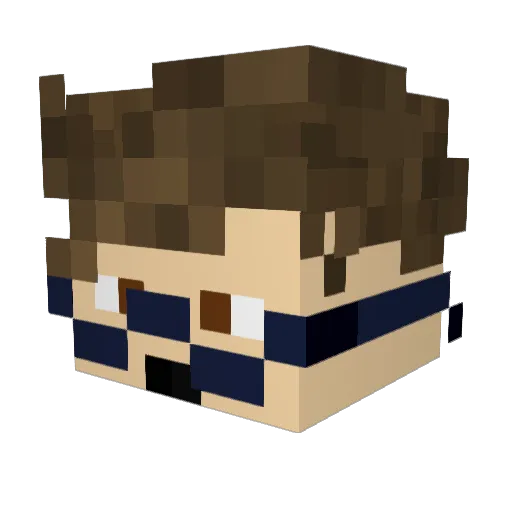 ELCHUPALA3333 Minecraft avatar head, 3D render