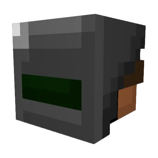 ELCRISISDIRE Minecraft avatar head, 3D render