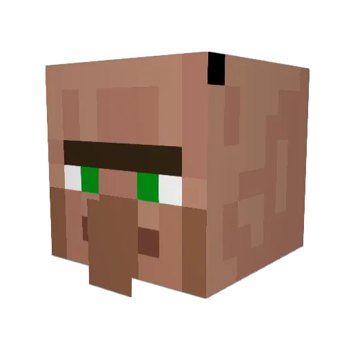 ELDANIINT Minecraft avatar head, 3D render