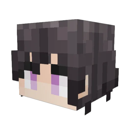 ELDMisumiHatsune Minecraft avatar head, 3D render