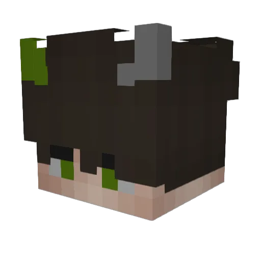 ELECAGA Minecraft avatar head, 3D render