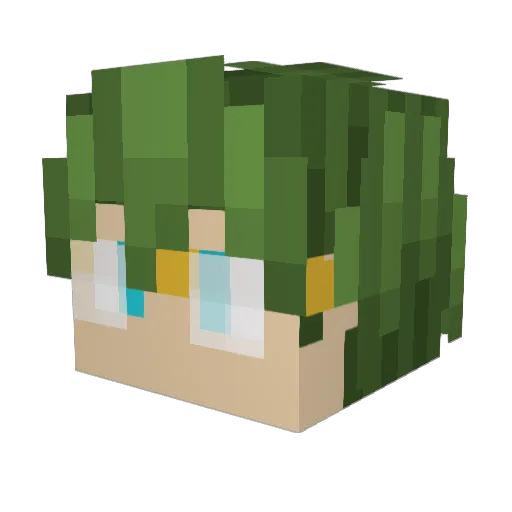 ELFgamer24 Minecraft avatar head, 3D render
