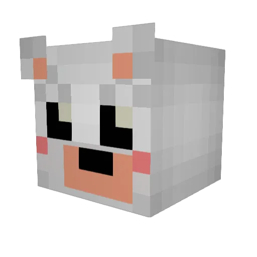 ELGERSA Minecraft avatar head, 3D render