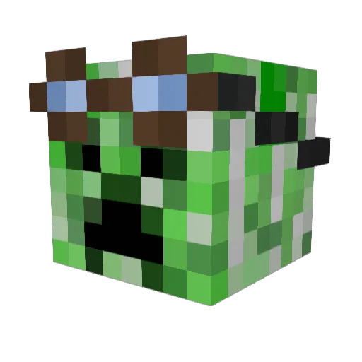 ELGIGG Minecraft avatar head, 3D render