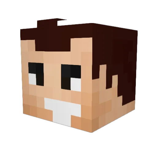 ELGITANO1 Minecraft avatar head, 3D render