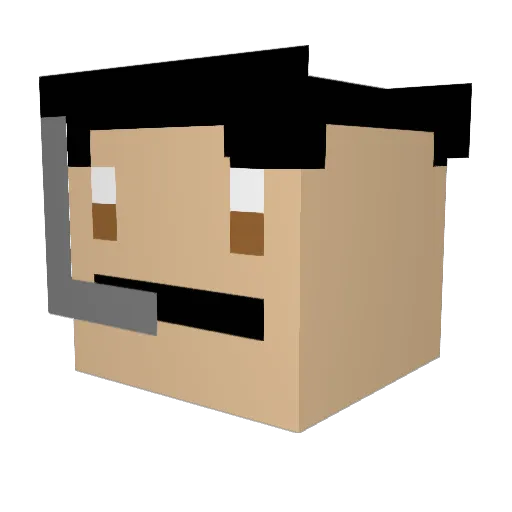 ELIASTHEFISH Minecraft avatar head, 3D render