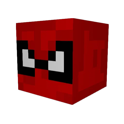 ELICASTRO Minecraft avatar head, 3D render