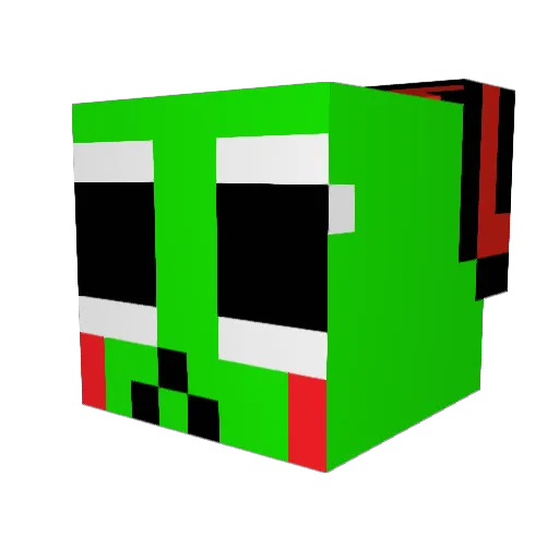 ELIOT39 Minecraft avatar head, 3D render