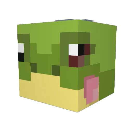ELITECHAOS49 Minecraft avatar head, 3D render