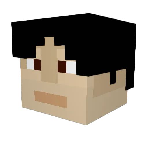 ELITEJO54 Minecraft avatar head, 3D render