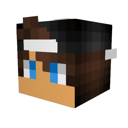 ELITESrBOSS Minecraft avatar head, 3D render