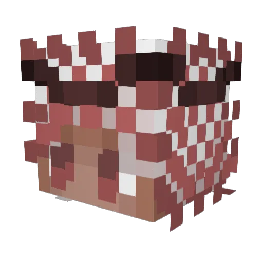 ELITE_ZOOM Minecraft avatar head, 3D render