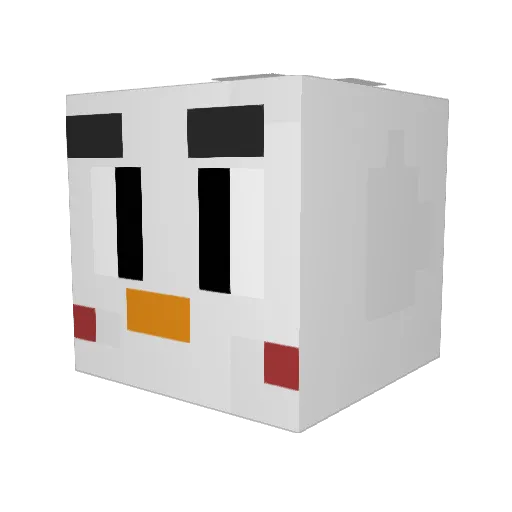 ELI_Balwanek Minecraft avatar head, 3D render
