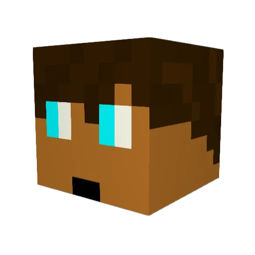 ELI_minator03 Minecraft avatar head, 3D render