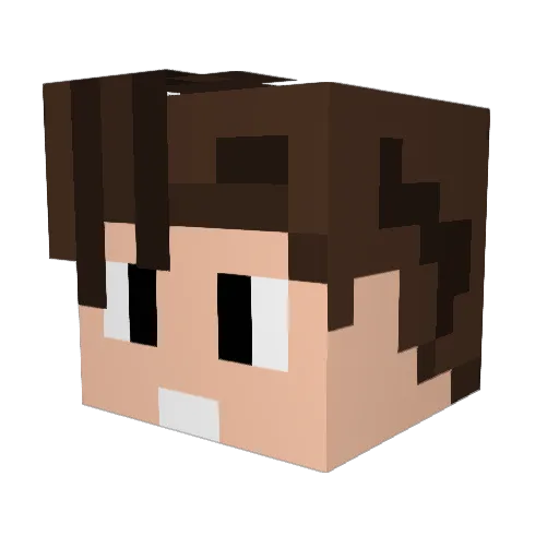 ELKarim Minecraft avatar head, 3D render