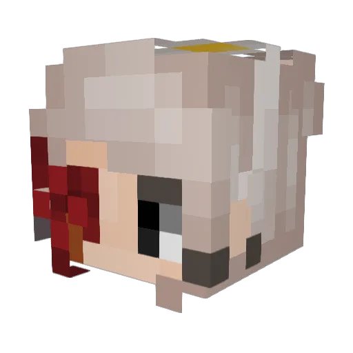 ELL21 Minecraft avatar head, 3D render