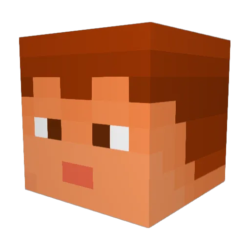 ELLA143 Minecraft avatar head, 3D render