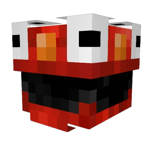 ELM0World Minecraft avatar head, 3D render