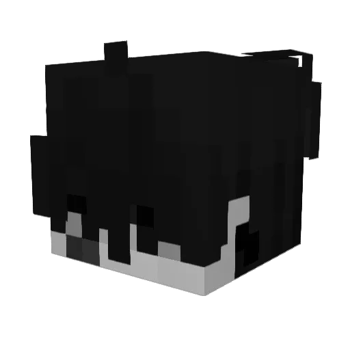 ELM_I_R Minecraft avatar head, 3D render