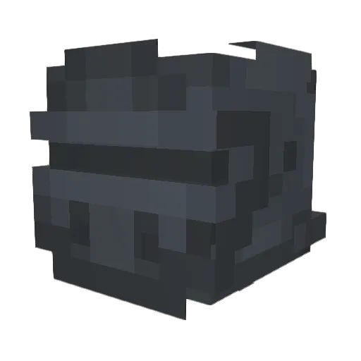 ELMancerYT Minecraft avatar head, 3D render