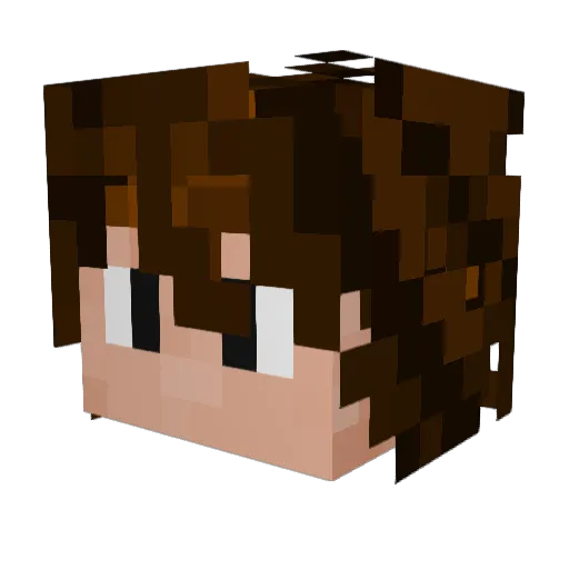 ELOcta2022 Minecraft avatar head, 3D render