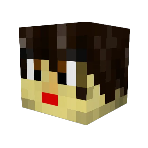 ELPIS_PLAN Minecraft avatar head, 3D render