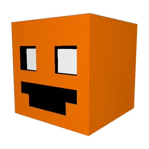 ELSEBAS_12 Minecraft avatar head, 3D render