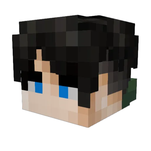 ELS_IRONH1DE Minecraft avatar head, 3D render