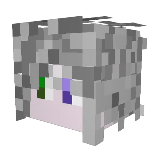 ELShiera Minecraft avatar head, 3D render