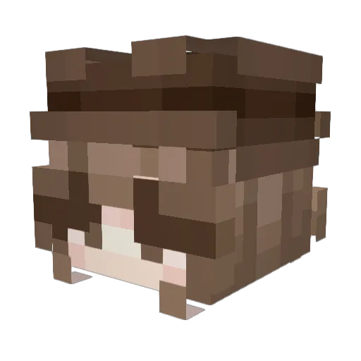 ELT02 Minecraft avatar head, 3D render