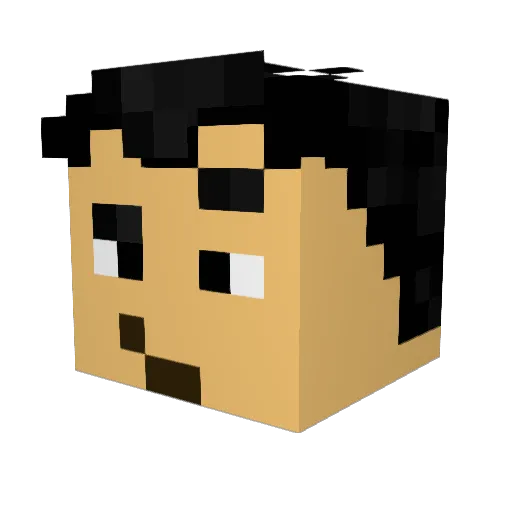 ELTHEDOG3 Minecraft avatar head, 3D render