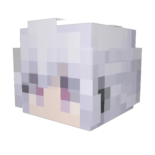 ELUes1 Minecraft avatar head, 3D render