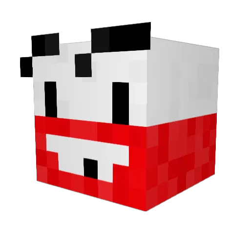 ELV4X Minecraft avatar head, 3D render