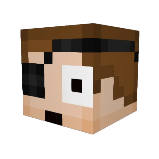 EL_COLEGUI Minecraft avatar head, 3D render