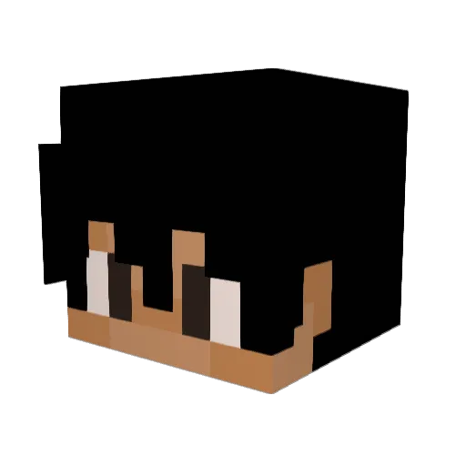 EL_CRK Minecraft avatar head, 3D render