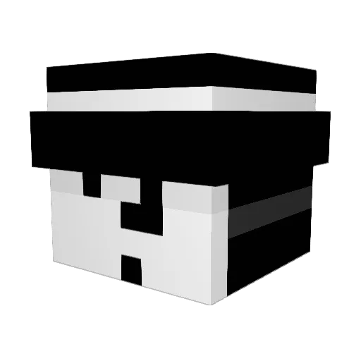 EL_DADS Minecraft avatar head, 3D render