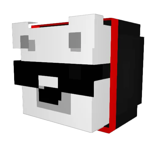 EL_ERI Minecraft avatar head, 3D render